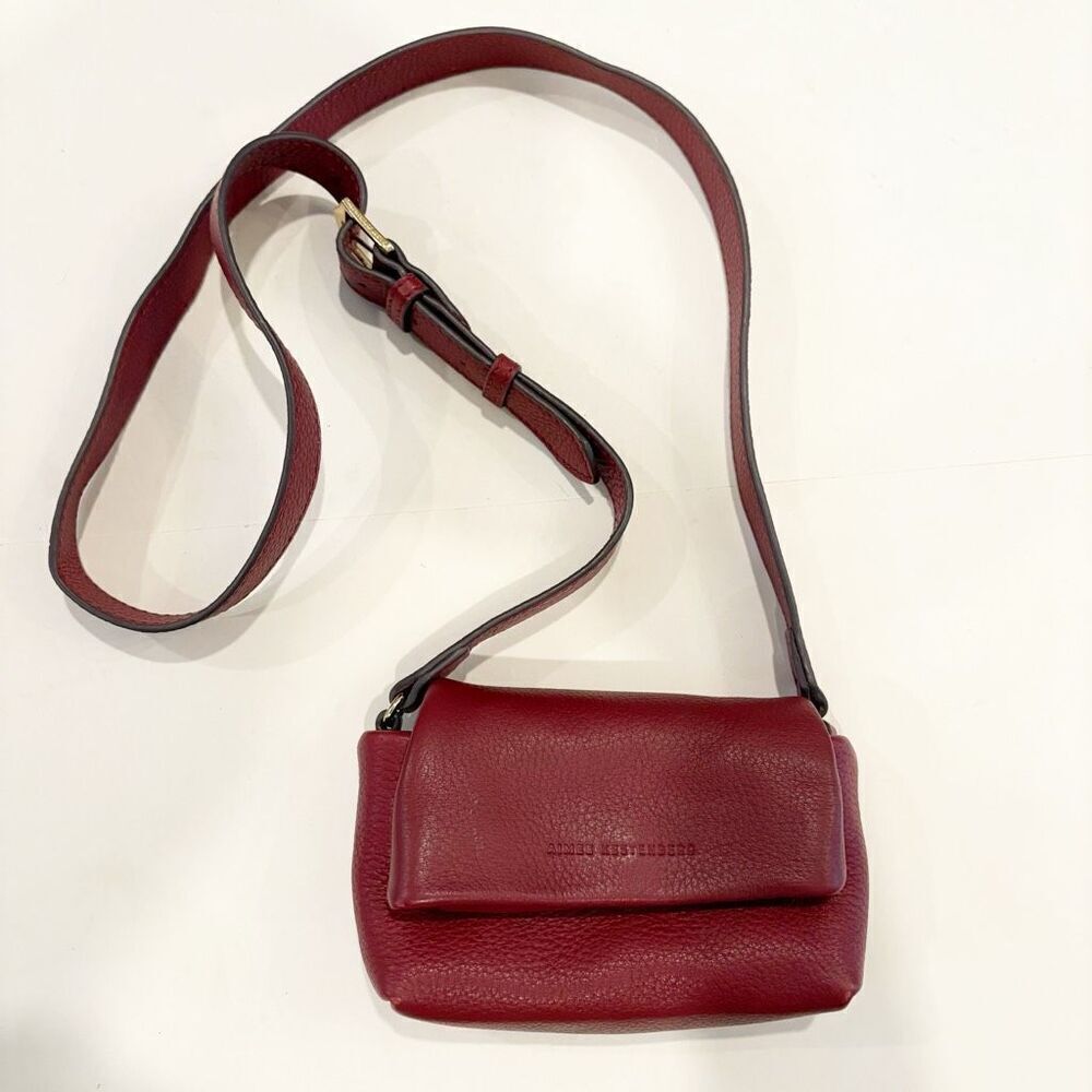 Aimee Kestenberg Leather Crossbody Handbag Burgundy